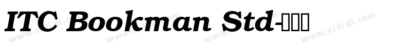 ITC Bookman Std字体转换